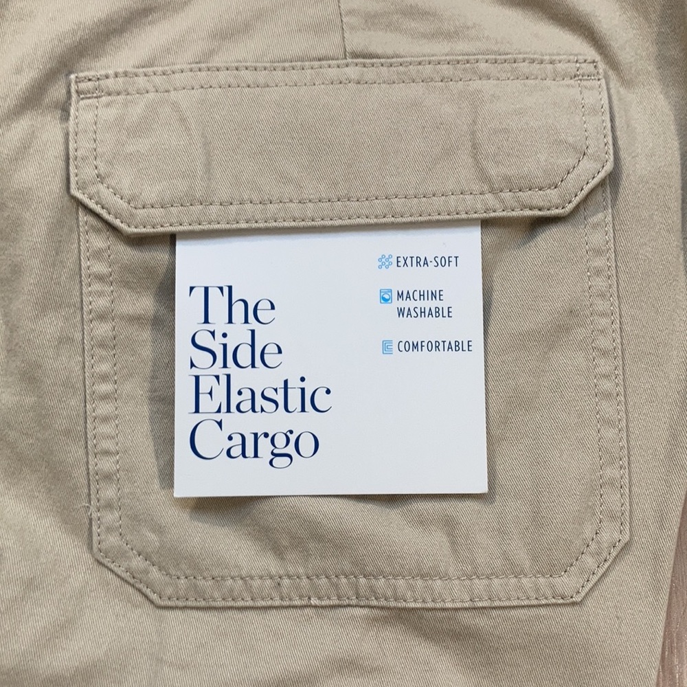 NWT Side elastic tan cargo short Croft & barrow size 52 or 46 - Picture 5 of 16